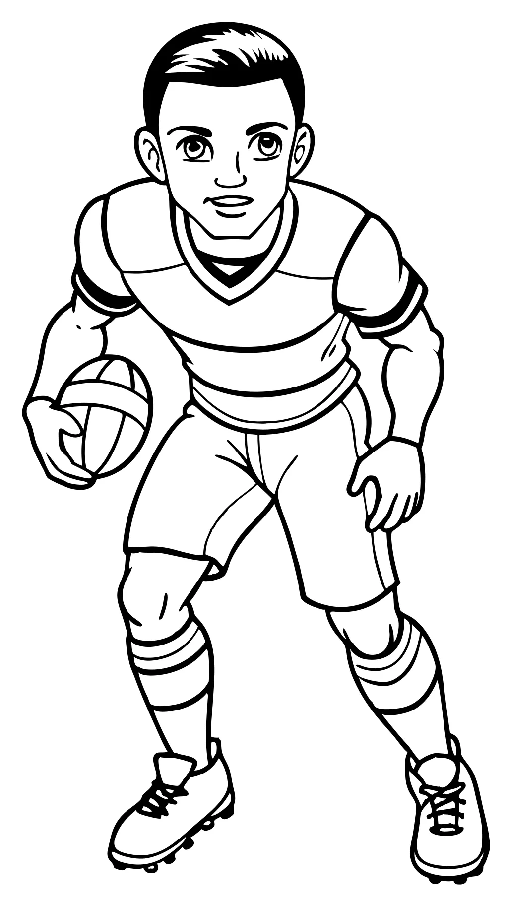 realistic football coloring pages